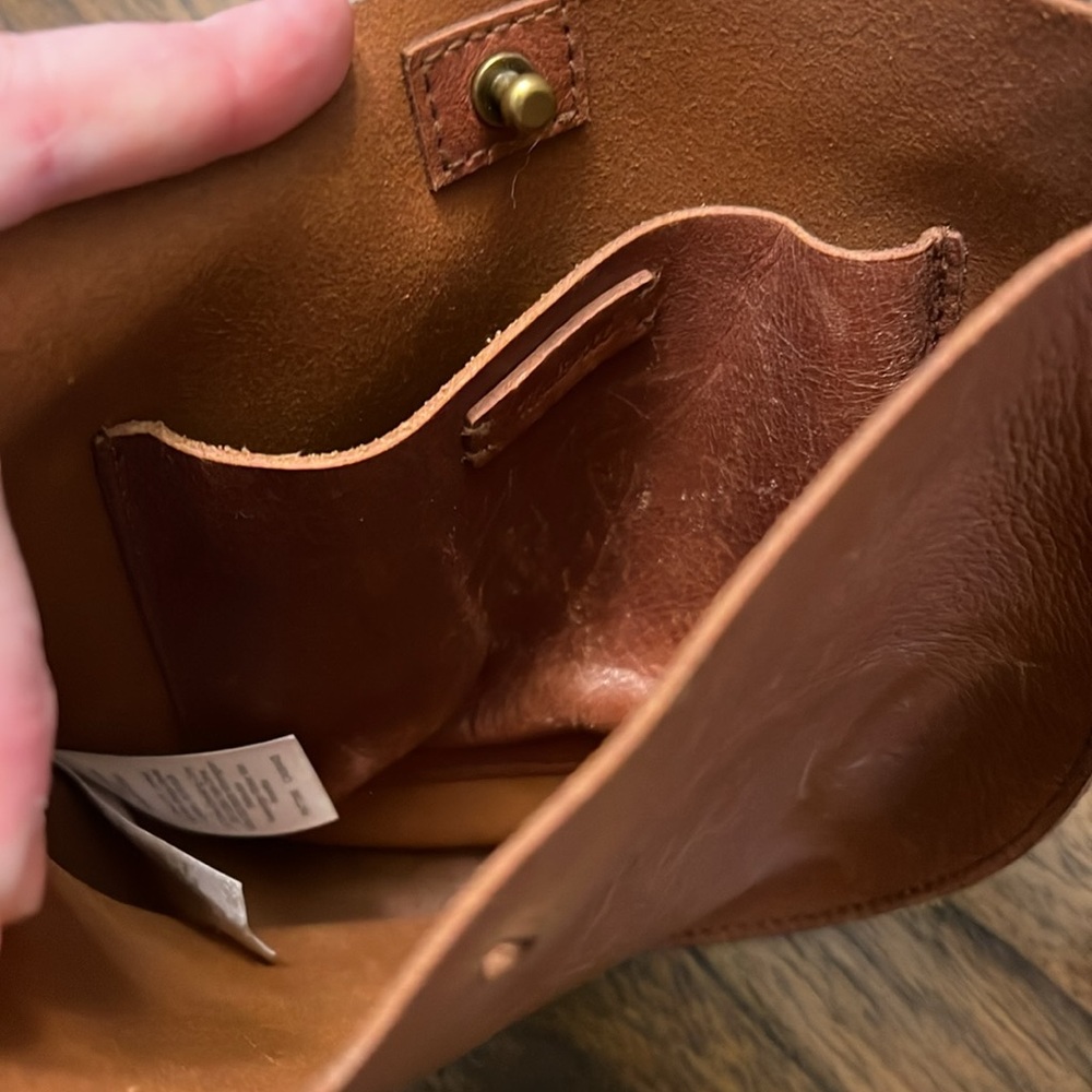 Madewell Brown Leather Crossbody Saddle Bag - Picture 2 of 4